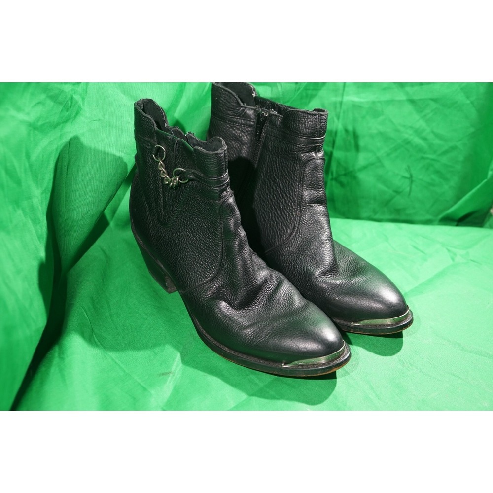 Durango‎ Womens Black Leather Side Zip Ankle Boots US 9.5